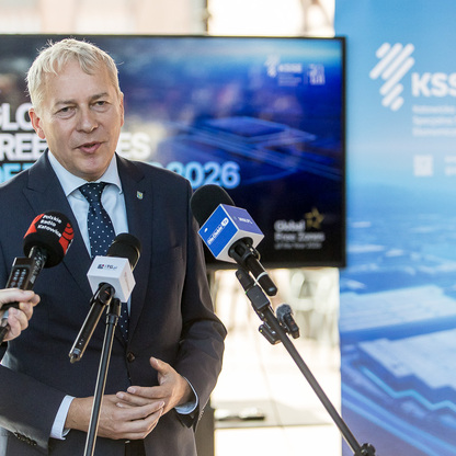 KSSE liderem - konferencja prasowa. fot. Tomasz Żak / UMWS