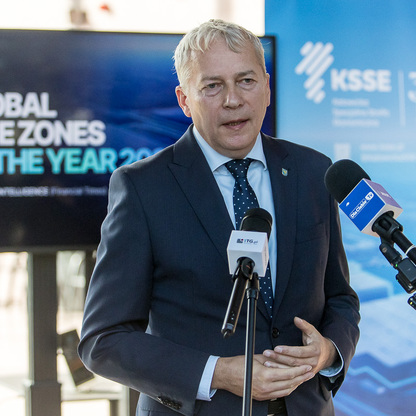 KSSE liderem - konferencja prasowa. fot. Tomasz Żak / UMWS