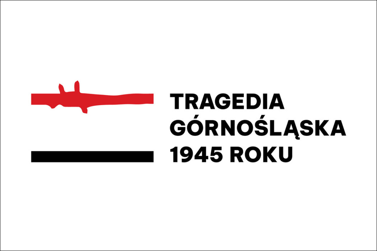 Tragiczna sytuacja upamiętniona na sztandarze, symbolizująca 80. rocznicę Tragedii Górnośląskiej. (wygenerowano przez AI)