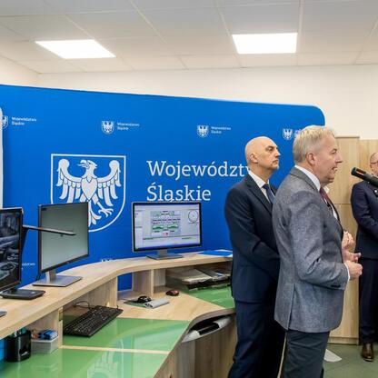 Wojciech Saługa, Marszałek Województwa Śląskiego, omawia projekt 