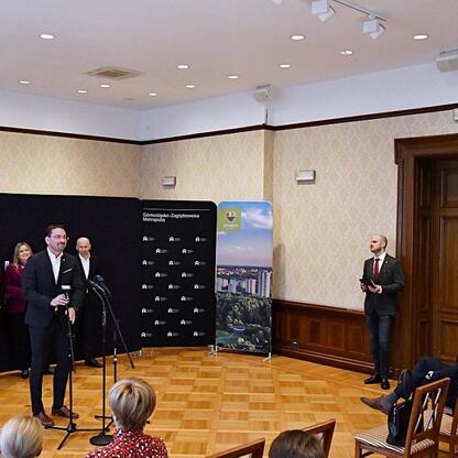 W trakcie konferencji prasowej w Katowicach ogłoszono start międzynarodowego turnieju siatkarskiego 