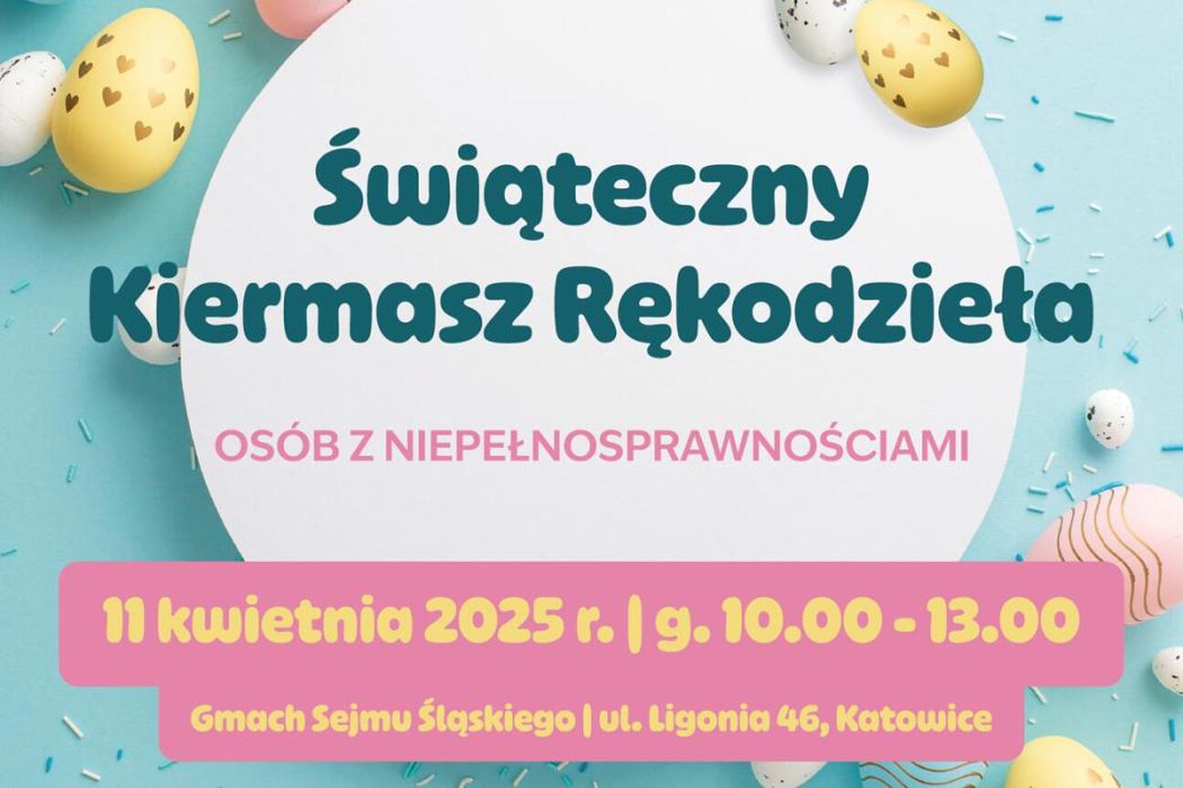 Promocja kiermaszu rękodzieła osób z niepełnosprawnościami w Katowicach, 11 kwietnia 2025. (wygenerowano przez AI)