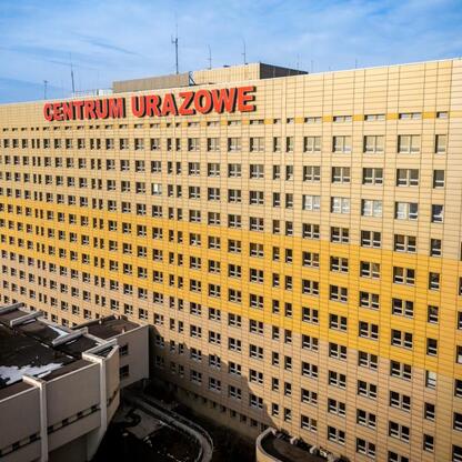 Centrum Urazowe Wojewódzkiego Szpitala Specjalistycznego nr 5 im. św. Barbary w Sosnowcu, Polska (wygenerowano przez AI)