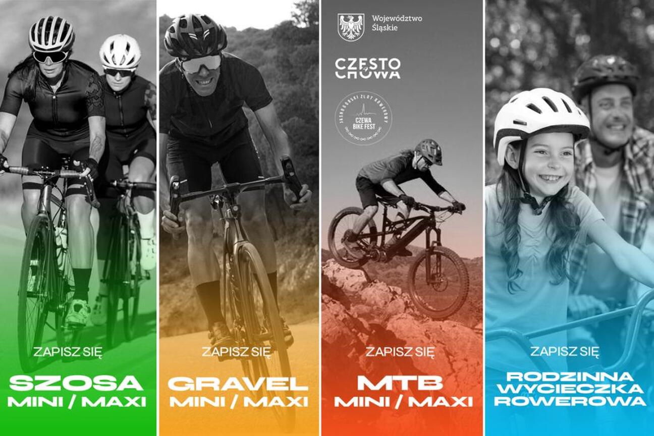 Jasnogórski Zlot Rowerowy – CZEWA BIKE FEST, festiwal rowerowy w Częstochowie, 9-11 maja 2025. (wygenerowano przez AI)