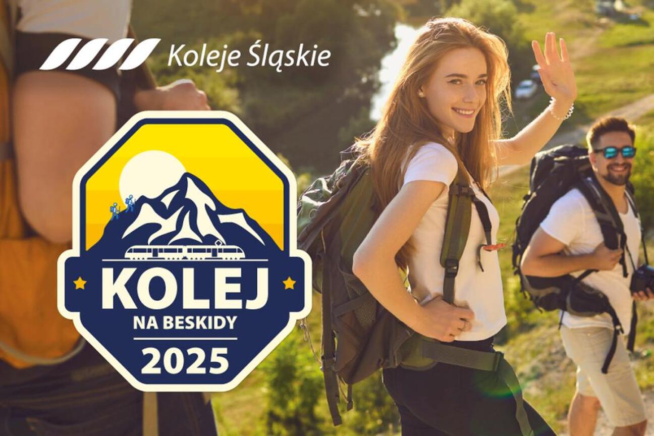 Promocja programu "Kolej na Beskidy 2025" z Kolejami Śląskimi. (wygenerowano przez AI)