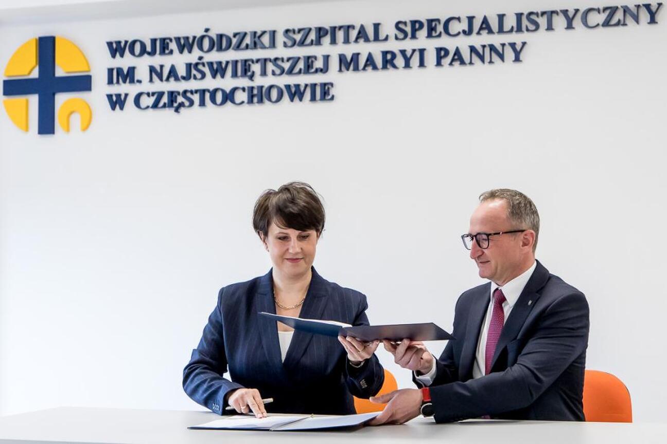 Wojewódzki Szpital Specjalistyczny im. Najświętszej Maryi Panny w Częstochowie. Inwestycja w rozbudowę Oddziału Anestezjologii i Intensywnej Terapii. (wygenerowano przez AI)