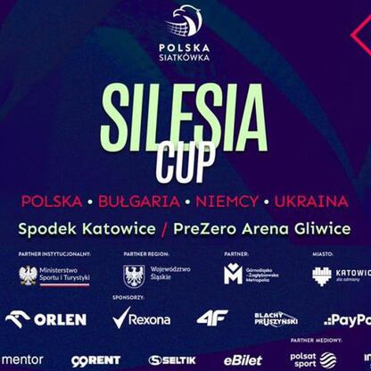 Promocja Silesia Cup, turnieju siatkarskiego Polski w Katowicach i Gliwicach. (wygenerowano przez AI)