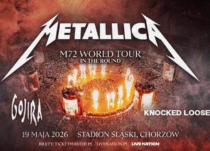 Promocja koncertu Metallica w Chorzowie, 19 maja 2026, Stadion Śląski. (wygenerowano przez AI)