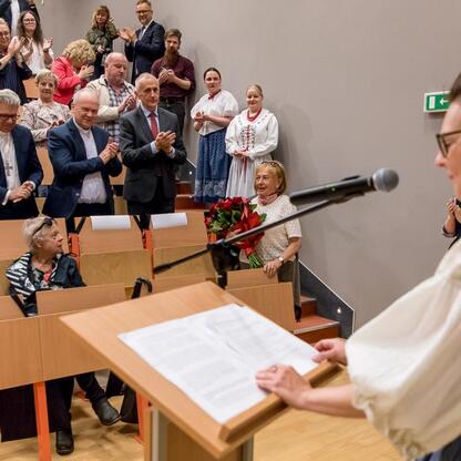 Wicemarszałek Leszek Pietraszek przemawia na 50-lecie Muzeum 