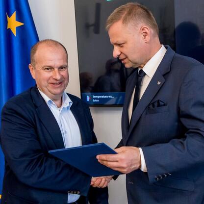 Rafał Adamczyk, Członek Zarządu Województwa Śląskiego, podczas inauguracji Silesia Employment Council w Katowicach. (wygenerowano przez AI)