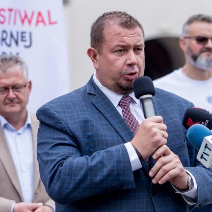 Na dziedzińcu zamku Piastowskiego w Raciborzu odbyła się konferencja prasowa festiwalu 