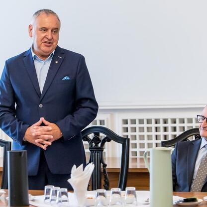 Wicemarszałek Województwa Śląskiego Grzegorz Boski przemawia na konferencji 