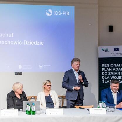 Regionalna konsultacja planu adaptacji klimatycznej w Czechowicach-Dziedzicach. (wygenerowano przez AI)