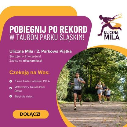 Uliczna Mila w Tauron Parku Śląskim, 21.09.2023 (wygenerowano przez AI)