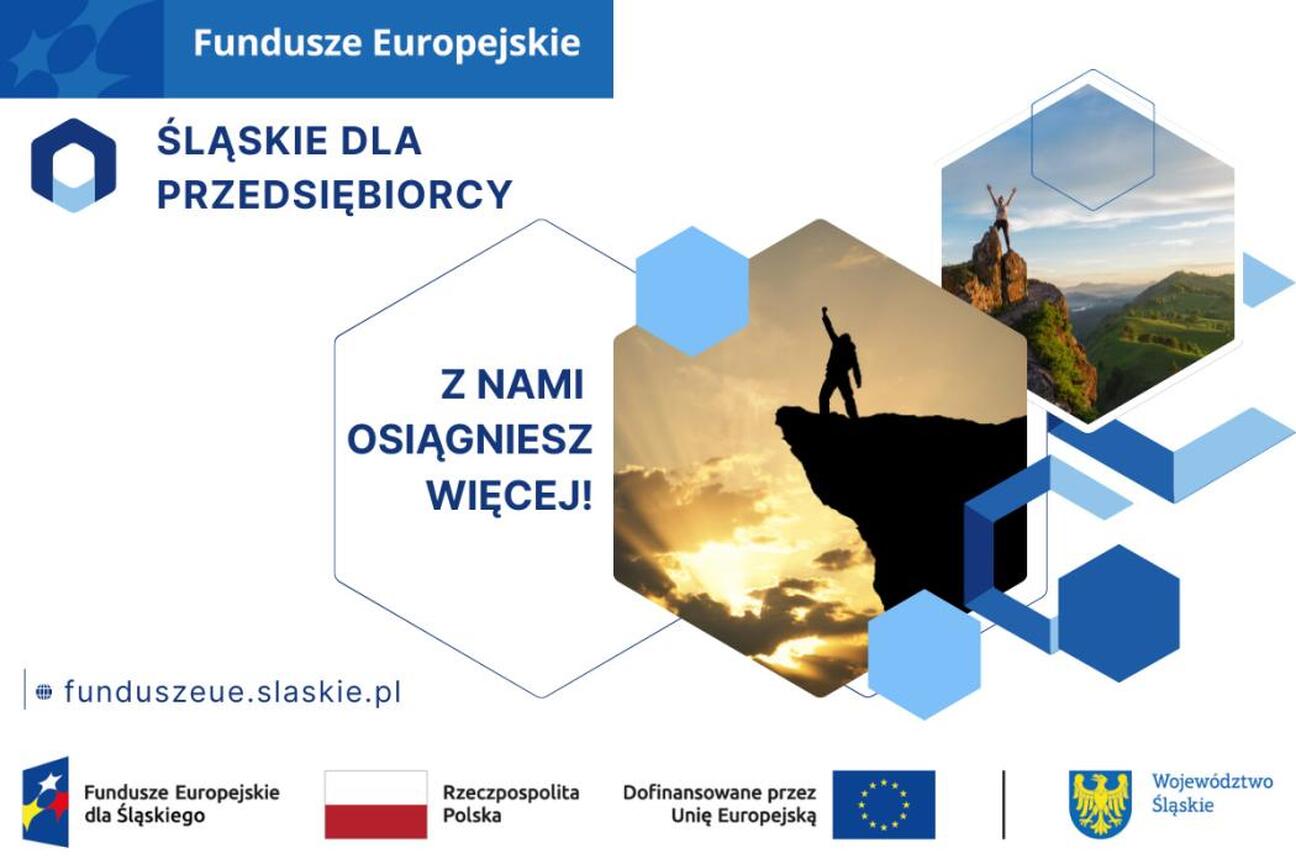 Promocja programu "Śląskie dla Przedsiębiorcy" wspierającego przedsiębiorców z Silesia. (wygenerowano przez AI)
