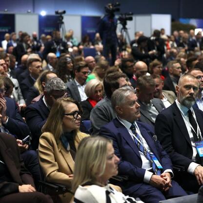 Audience attentively listens to a presentation at the Energy Days 2025 conference in Katowice. (wygenerowano przez AI)