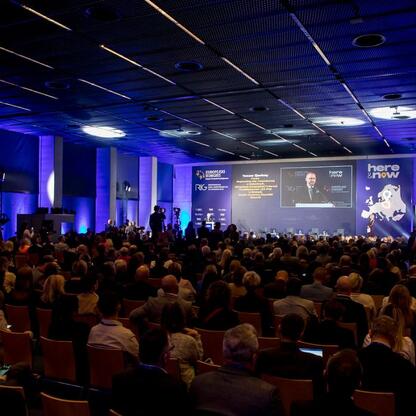 Grand opening of the 15th European Congress of Small and Medium Enterprises at the International Congress Centre in Katowice. (wygenerowano przez AI)