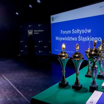 Targi rolnicze w Sosnowcu, gdzie eksponowane są nagrody za konkurs 