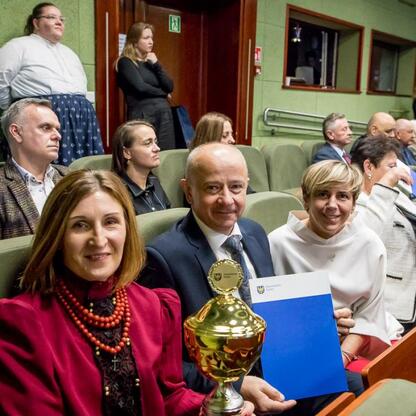 W czasie Forum Sołtysów w Koszęcinie, uczestnicy wzięli udział w ceremonii wręczenia nagród za konkurs 