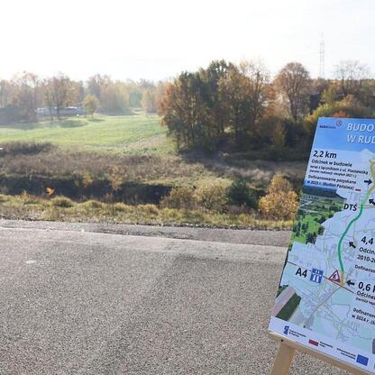 Na budowie trasy N-S w Rudzkie Śląskie, znamy postęp projektu, który połączy Bielszowicką z A4. (wygenerowano przez AI)