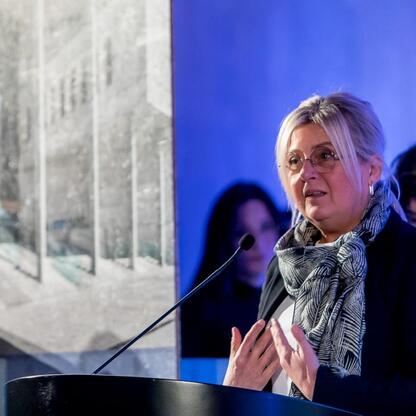 Wystąpienie laureatki konkursu 