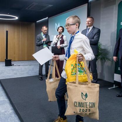 Młody zwycięzca konkursu 