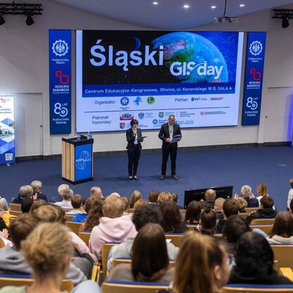 Śląski GIS Day 2025, Centrum Edukacyjno-Kongresowe, Silesia (wygenerowano przez AI)