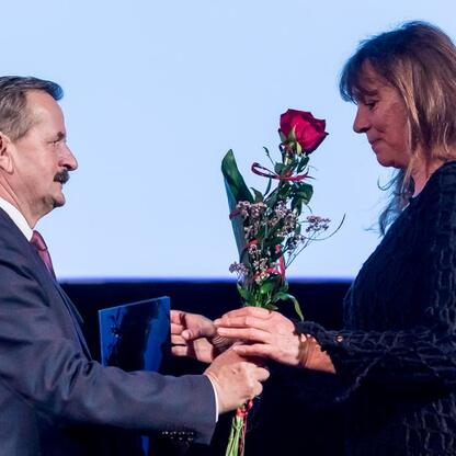 Podczas uroczystości wręczenia nagród Marszałka Województwa Śląskiego Culture Awards w Kinoteatrze 