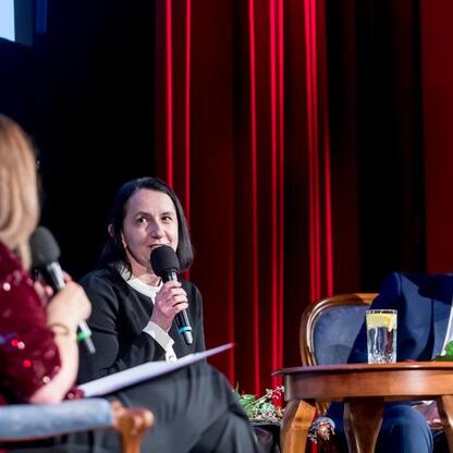Panel dyskusyjny podczas uroczystości wręczenia nagród Marszałka Województwa Śląskiego Culture Awards w Kinoteatrze 