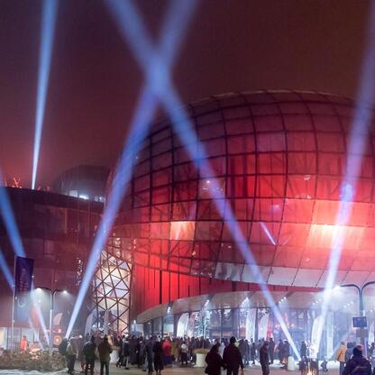 Bielsko-Biała jako Polska Stolica Kultury 2026: otwarcie festiwalu z muzyką i tańcem. (wygenerowano przez AI)