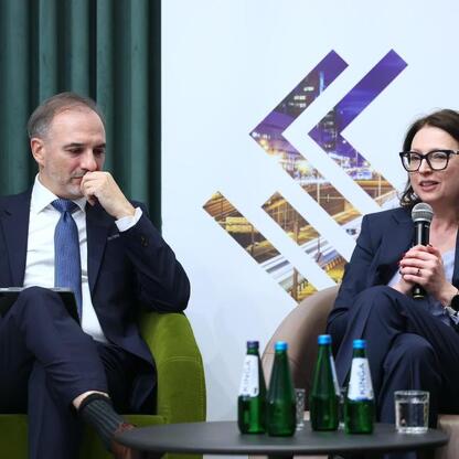 Podczas panelu dyskusyjnego na konferencji 