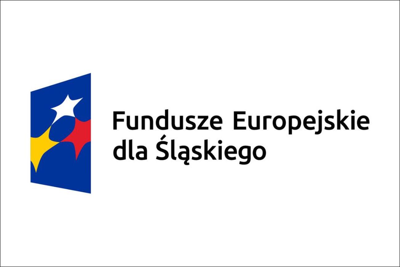 Logo programu Fundusze Europejskie dla Śląska 2021-2027, symbolizujące europejskie finansowanie dla regionu. (wygenerowano przez AI)