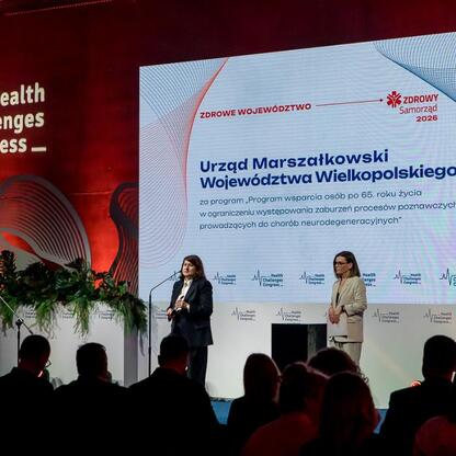 XI edycja Kongresu Wyzwań Zdrowotnych, IX Zdrowy Samorząd Award dla Wielkopolskiego Voivodztwa. (wygenerowano przez AI)