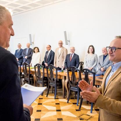 Grzegorz Boski, wicemarszałek Województwa Śląskiego, prowadzi spotkanie w ramach 