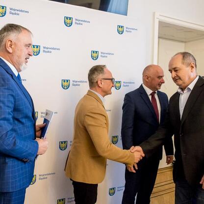 Grzegorz Boski, wicemarszałek Województwa Śląskiego, podczas uroczystości związanych z 