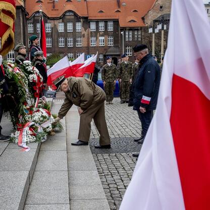 Komemoracja Wojciecha Korfantego na Sejmie Śląskim w Katowicach. (wygenerowano przez AI)