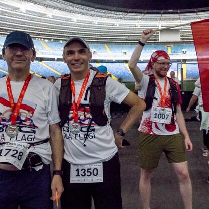 Zbliżający się start 5-kilometrowego biegu 