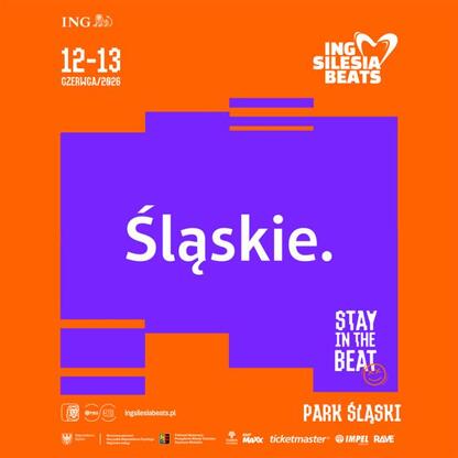 Plakat festiwalu ING Silesia Beats 2026 z napisem 