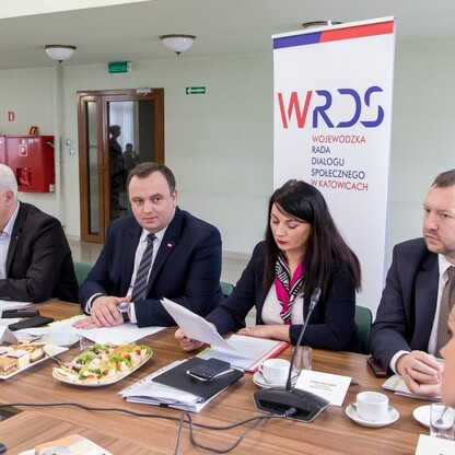 Posiedzenie Wojewódzkiej Rady Dialogu Społecznego w Katowicach. fot. Tomasz Żak / UMWS