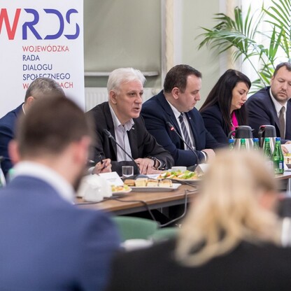 Posiedzenie Wojewódzkiej Rady Dialogu Społecznego w Katowicach. fot. Tomasz Żak / UMWS