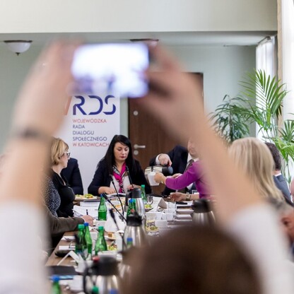 Posiedzenie Wojewódzkiej Rady Dialogu Społecznego w Katowicach. fot. Tomasz Żak / UMWS