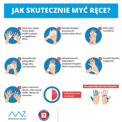 Mycie rąk / mat. Ministerstwa Zdrowia