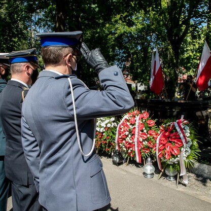 Uroczystości przy grobie Wojciecha Korfantego w Katowicach. fot. Tomasz Żak / UMWS