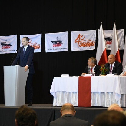 40 lat NSZZ „Solidarność”. fot. Patryk Pyrlik / UMWS