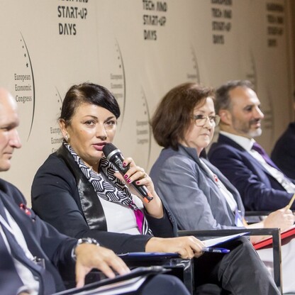 Panel Sprawiedliwa transformacja – inwestycje, rewitalizacja, finansowanie. fot. Tomasz Żak / UMWS