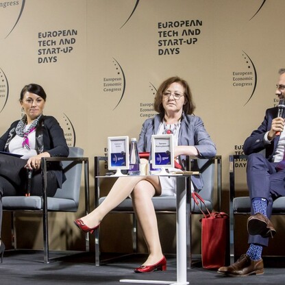 Panel Sprawiedliwa transformacja – inwestycje, rewitalizacja, finansowanie. fot. Tomasz Żak / UMWS