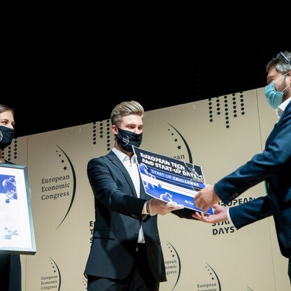 Gala wręczenia nagród dla najlepszych start-upów konkursu Start-up Challenge 2020. fot. Tomasz Żak / UMWS