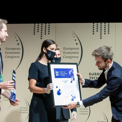 Gala wręczenia nagród dla najlepszych start-upów konkursu Start-up Challenge 2020. fot. Tomasz Żak / UMWS