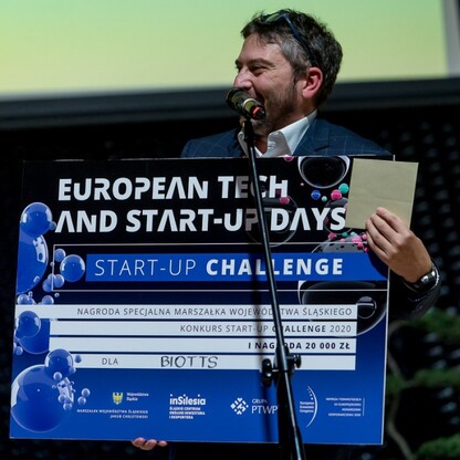 Gala wręczenia nagród dla najlepszych start-upów konkursu Start-up Challenge 2020. fot. Tomasz Żak / UMWS
