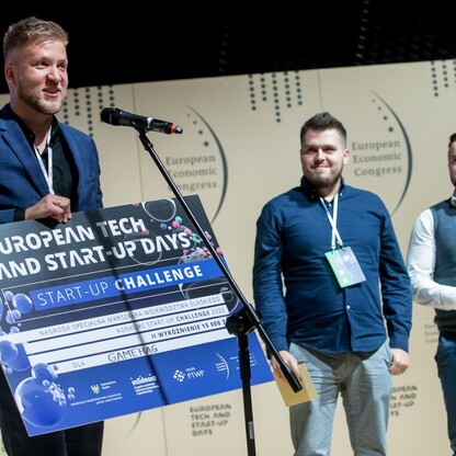 Gala wręczenia nagród dla najlepszych start-upów konkursu Start-up Challenge 2020. fot. Tomasz Żak / UMWS